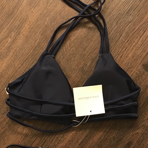 Last 1! ๐HP 5/30๐ Blue Strappy Halter Bikini - Picture 4 of 7